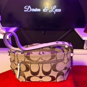 Coach brown multiple C bag